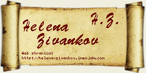 Helena Živankov vizit kartica